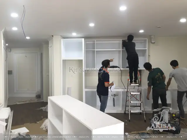 Thiết Kế & Giám Sát Thi Công Nội Thất Chung Cư Tân Cổ Điển (cđt: Ông Tuân - Hà Nội) Tc22078