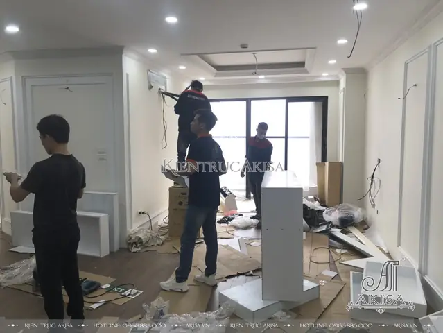 Thiết Kế & Giám Sát Thi Công Nội Thất Chung Cư Tân Cổ Điển (cđt: Ông Tuân - Hà Nội) Tc22078