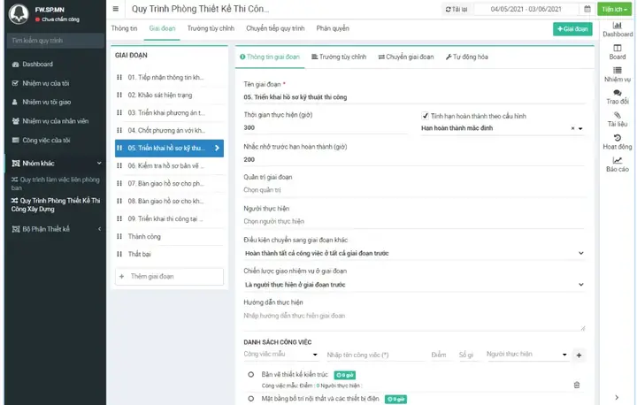 Kiểm Soát Quy Trình Công Việc Khảo Sát – Thiết Kế – Thi Công