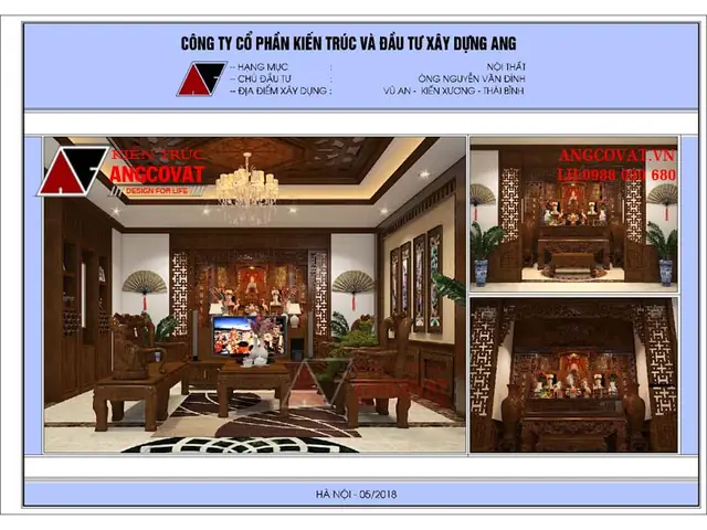 Hồ Sơ Thiết Kế Nội Thất Phòng Khách Kết Hợp Phòng Thờ Bằng Gỗ Tự Nhiên Hồ Sơ Thiết Kế Nội Thất Phòng Khách Kết Hợp Phòng Thờ Bằng Gỗ Tự Nhiên