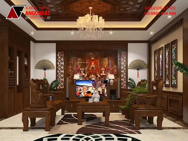 Thiết Kế Phòng Khách- Nội Thất Phòng Khách Kết Hợp Phòng Thờ Có Gì Đặc Biệt? Thiết Kế Phòng Khách- Nội Thất Phòng Khách Kết Hợp Phòng Thờ Có Gì Đặc Biệt?