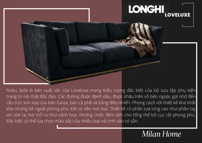 Nobu Sofa – Nội Thất Longhi Nobu Sofa – Nội Thất Longhi