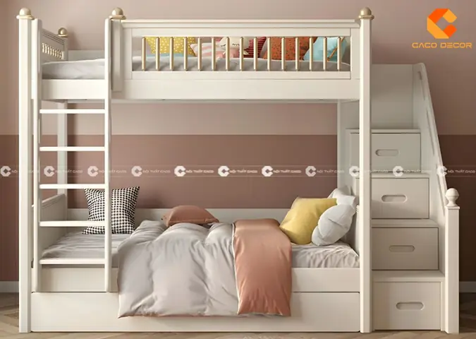 Giường Tầng Gỗ Tự Nhiên Phủ Sơn Giường Tầng Gỗ Tự Nhiên Phủ Sơn