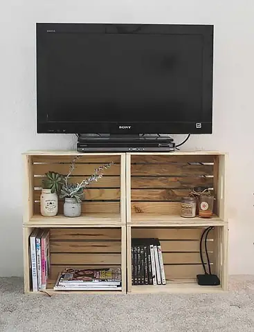 Kệ Thùng Gỗ Trang Trí Phòng Khách Kệ Thùng Gỗ Trang Trí Phòng Khách