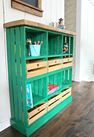 Kệ Sách Bằng Thùng Pallet Kệ Sách Bằng Thùng Pallet