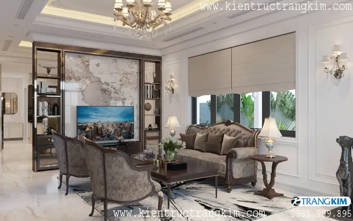 01 – Nội Thất Không Gian Phòng Khách + Thờ + Bếp Ăn
