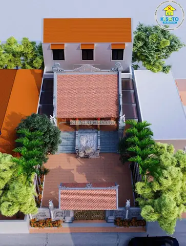 Phối Cảnh 3d Mẫu Từ Đường 3 Gian Đẹp Tại Hải Dương