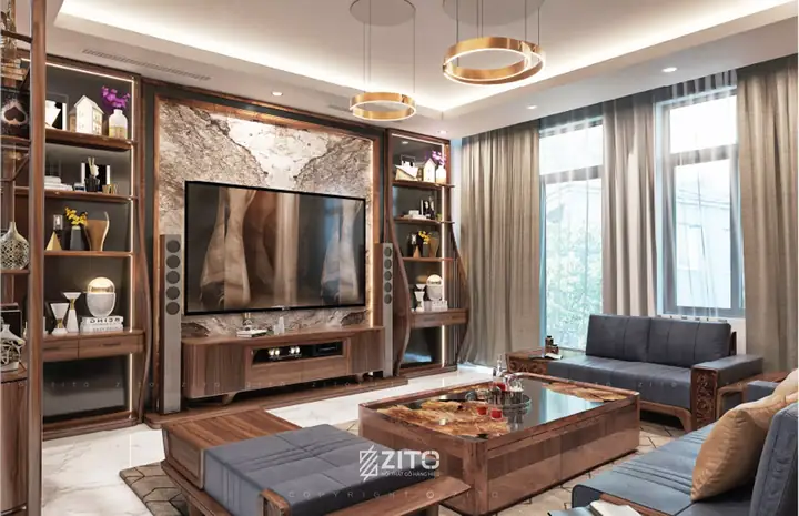 Hình Ảnh Thiết Kế Nội Thất Nhà Phố Hải Phòng - Phòng Khách Tầng 2