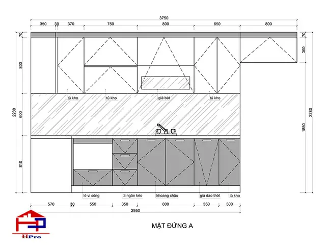 Ý Tưởng Thiết Kế 3d Tủ Bếp Acrylic Bóng Gương Tbac38 Nhà Anh Thủy - Hải Phòng Sang Trọng, Lịch Lãm