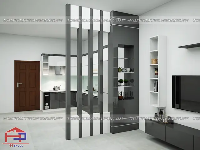 Ý Tưởng Thiết Kế 3d Tủ Bếp Acrylic Bóng Gương Tbac38 Nhà Anh Thủy - Hải Phòng Sang Trọng, Lịch Lãm