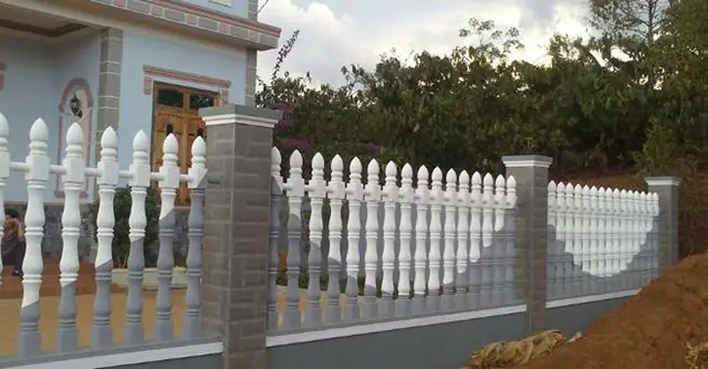 Màu Sơn Hàng Rào Bê Tông Đẹp