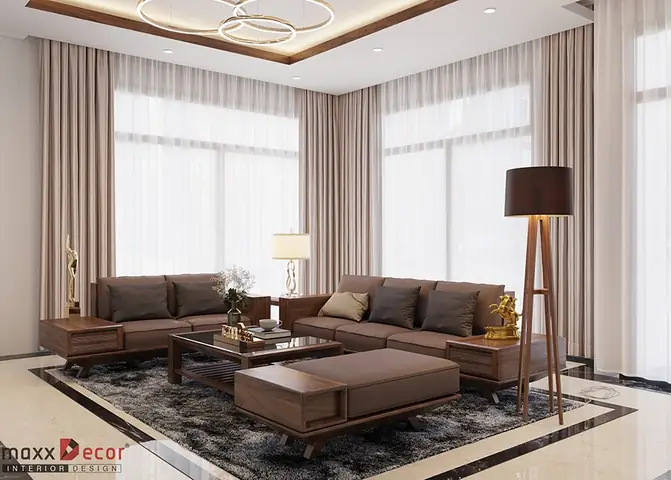 Vẻ Đẹp Bề Thế Đẳng Cấp Sang Trọng Của Mẫu Sofa Chữ U Mdg 177w