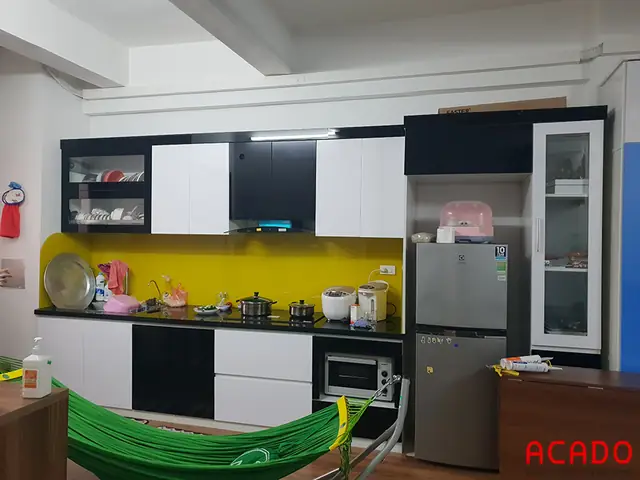 Mẫu Tủ Bếp Acrylic Màu Hiện Đại Mẫu Tủ Bếp Acrylic Màu Hiện Đại