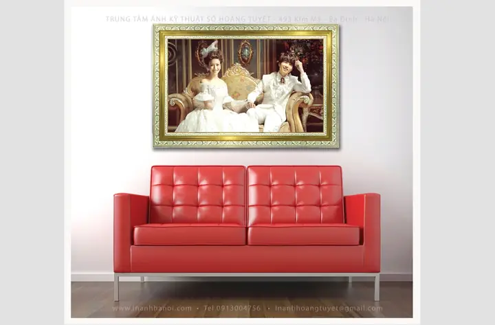 Mã Khung Hq- Kem :bản Rộng 7cm Phù Hợp Kích Thước 60x90 Cm Đến 1.2 M X1.8 M