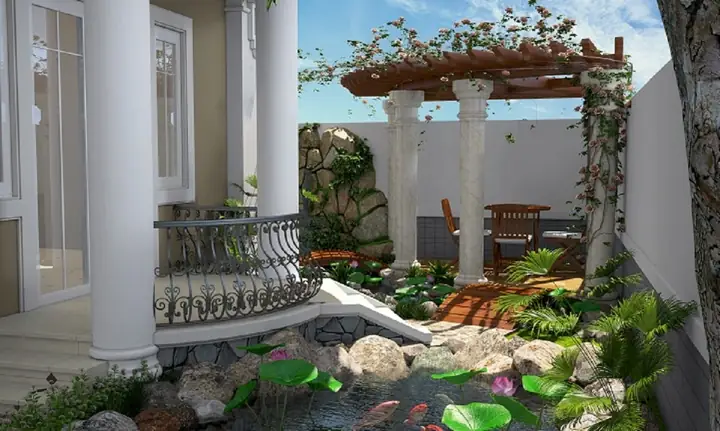 Mẫu Biệt Thự 2 Tầng Phong Cách Tân Cổ Mới Nhất Năm 2019