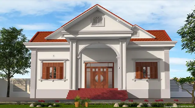 [20+] Mẫu Phối Màu Sơn Nhà Cấp 4 Đẹp Ấn Tượng