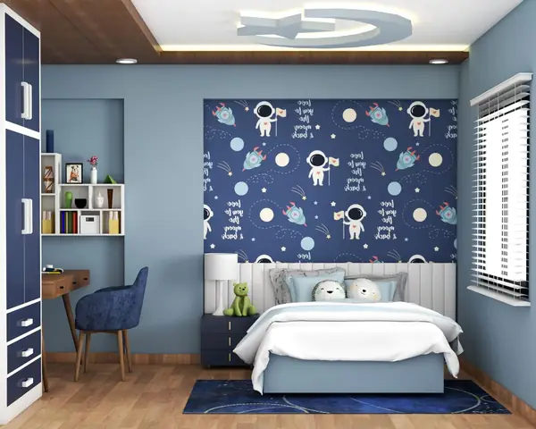 Thiết Kế Nội Thất Phòng Ngủ 16m2 Cho Bé Trai