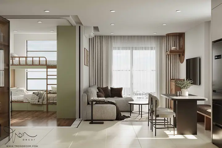 Tổng Thể Thiết Kế Nội Thất Japandi Căn Hộ De Capella