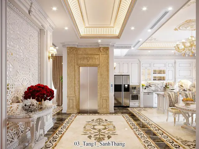 Thông Tin Chung Về Thiết Kế Nội Thất Biệt Thự Tân Cổ Điển 3 Tầng Tại Thường Tín Hà Nội [hl040121]