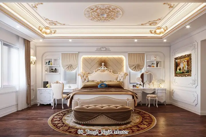 Thông Tin Chung Về Thiết Kế Nội Thất Biệt Thự Tân Cổ Điển 3 Tầng Tại Thường Tín Hà Nội [hl040121]