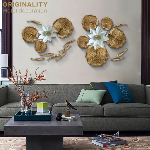 Set Decor Cá, Hoa Và Sen Trang Trí Phòng Khách Độc Đáo, Ấntượng Đầy Tinh Tế