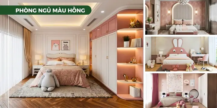 Phòng Ngủ Màu Hồng Phòng Ngủ Màu Hồng