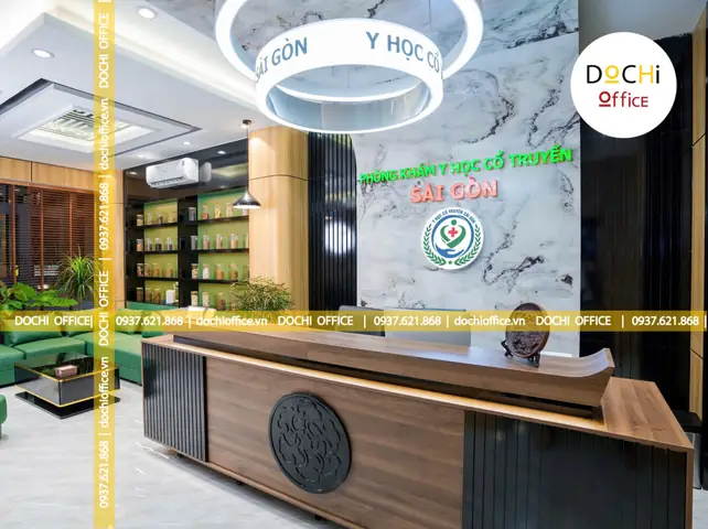 Bàn Giao Nội Thất Phòng Khám Y Học Cổ Truyền Sài Gòn (120m2 – 20 Nhân Viên)