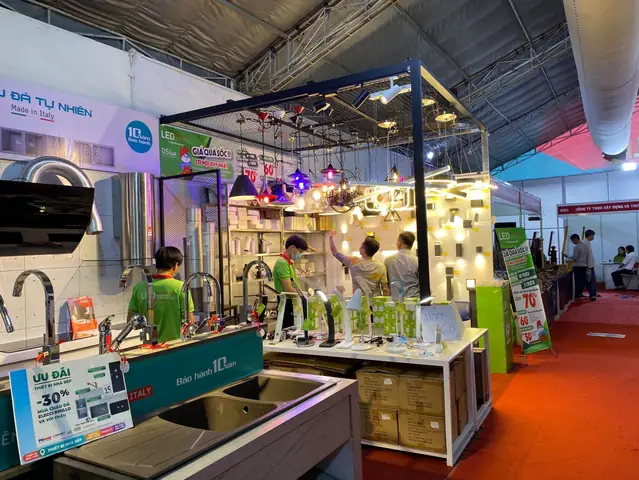 Triển Lãm Vietbuild Năm 2021 Tổ Chức Vào Cổng Tự Do Tại Nhà Thi Đấu Phú Thọ - Tphcm
