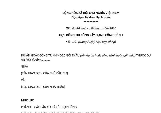 Tải Miễn Phí Mẫu Hợp Đồng Nguyên Tắc Thi Công Xây Dựng Tải Miễn Phí Mẫu Hợp Đồng Nguyên Tắc Thi Công Xây Dựng