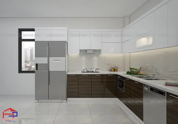 Ý Tưởng Thiết Kế Mẫu Tủ Bếp Acrylic Tbac51 Nhà Anh Tuấn - Xuân Đỉnh Ý Tưởng Thiết Kế Mẫu Tủ Bếp Acrylic Tbac51 Nhà Anh Tuấn - Xuân Đỉnh