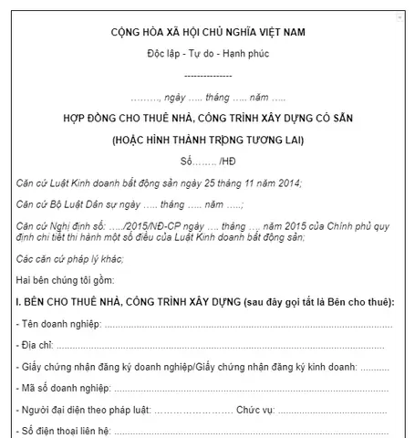 Hợp Đồng Thuê Bán Nội Thất: Hướng Dẫn Pháp Lý Toàn Diện
