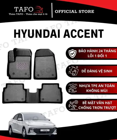 Thảm Lót Sàn Ô Tô Hyundai Accent – Sự Lựa Chọn Tin Cậy Từ Tafo