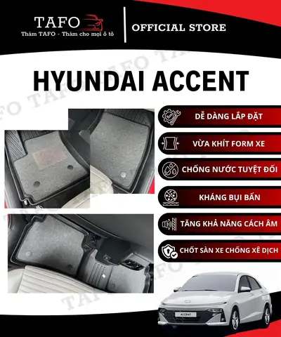 Ưu Điểm Vượt Trội Khi Chọnthảm Lót Sàn Ô Tô Hyundai Accenttại Tafo