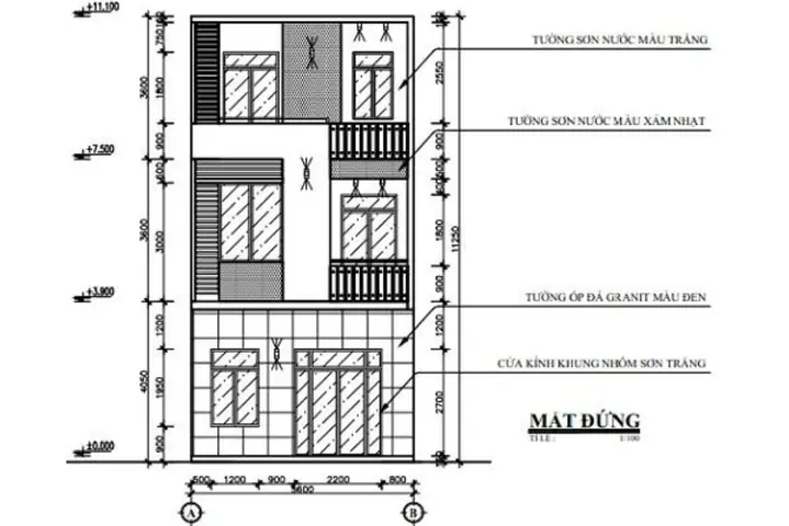 Bản Vẽ Mặt Bằng Đứng