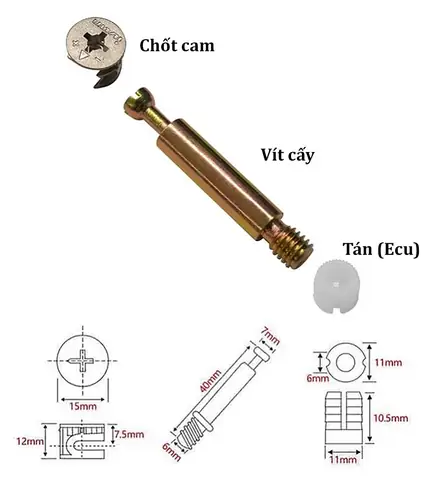 Cấu Tạo Sản Phẩm Ốc Cam Liên Kết