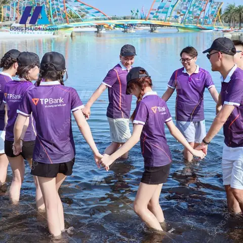 Áo Team Building Đi Biển Ngân Hàng Tpbank- Đồng Phục Hải Anh