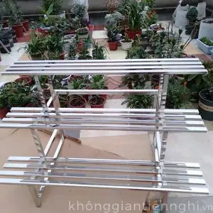 Kệ Cây Cảnh Ban Công 2-3 Tầng Bằng Inox 304 Kgtn 011ktt036