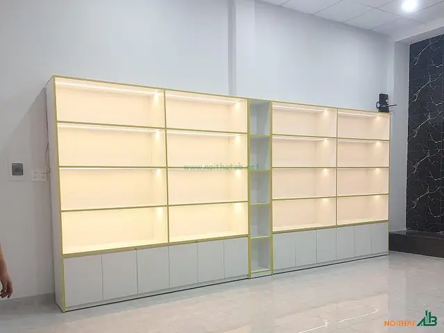 Mẫu Tủ Trưng Bày Gỗ