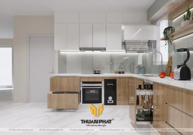 Tủ Bếp Inox Cánh Acrylic - Xu Hướng Bếp Hiện Đại, Bền Đẹp.
