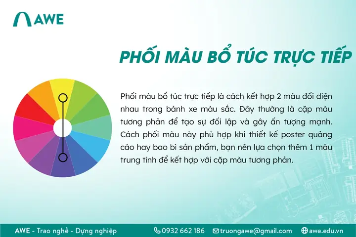 Nguyên Tắc Số 3: Complementary – Phối Màu Bổ Túc Trực Tiếp