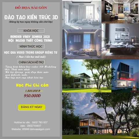 Khóa Học Video Online Vray 3dmax