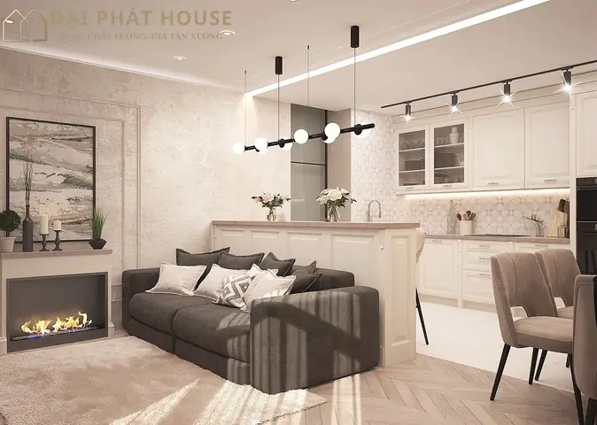 Lưu Ý Khi Thiết Kế Nội Thất Phòng Khách Và Bếp Hiện Nay