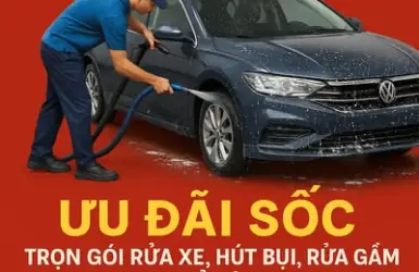 Rửa Xe Sạch Bóng – Giá Siêu Mềm Trọn Gói Chỉ 𝟔𝟗𝐊 Tại Thế Kỷ Auto Q12