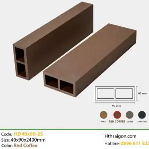 Lam Gỗ Nhựa Hd40x90 Red Coffee Hình 2