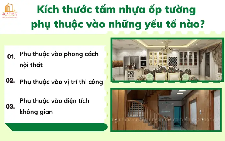 Kích Thước Tấm Nhựa Ốp Tường Phụ Thuộc Vào Những Yếu Tố Nào?