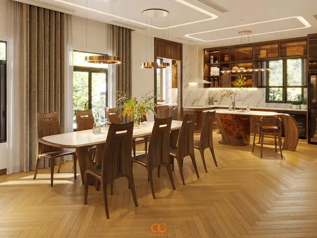 Kiểu Dáng, Kích Thước Nội Thất Gỗ Óc Chó Phù Hợp Không Gian