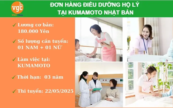Tuyển 03 Nữ Điều Dưỡng Hộ Lý Làm Việc Tại Hyogo Nhật Bản Lương Cao Chế Độ Tốt Tuyển 03 Nữ Điều Dưỡng Hộ Lý Làm Việc Tại Hyogo Nhật Bản Lương Cao Chế Độ Tốt