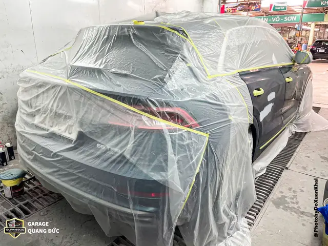 Quy Trình Sơn Lại Toàn Bộ Xe Audi Q8