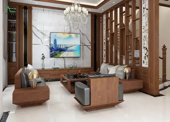 Gợi Ý Các Mẫu Lam Gỗ Phòng Khách Đẹp