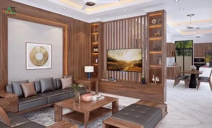 Gợi Ý Các Mẫu Lam Gỗ Phòng Khách Đẹp